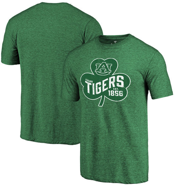 Auburn Tigers Men's Green Hot Printing College NCAA Authentic Football T-Shirts NAW6774RJ